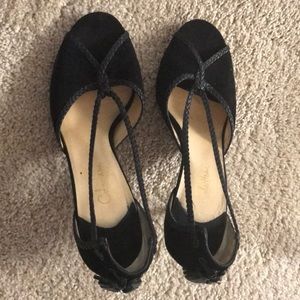 Cole Haan sandals - black mixed materials.